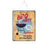 "BBQ Party" Corrugated Wall Sign