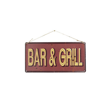"Bar & Grill" Wall Sign