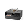 Square Aluminium Table Gas Fire
