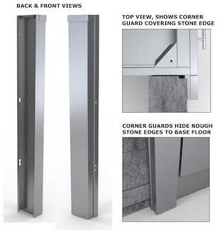 Sunstone 3'' End Corner Guard Panel Left Side Of Base Cabinets