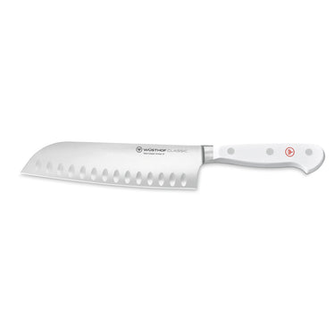 Wüsthof Classic White Santoku Hollow Edge