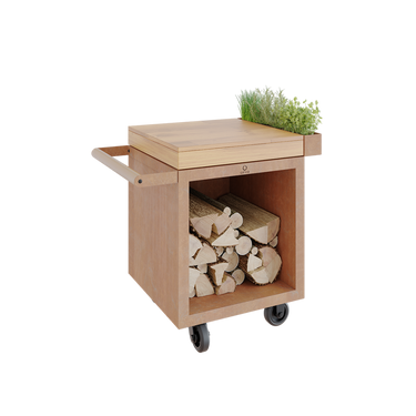 Mise en Place Table Corten 65 PRO Teak Wood