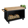 Mise en Place Table Black 135 PRO Teak Wood