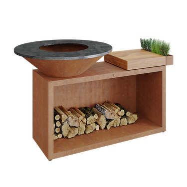 Island Corten 100 Teak Wood