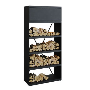 Wood Storage Black 100