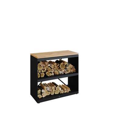 Wood Storage Black Dressoir