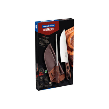Tramontina 2-Piece Knife Set with Sharpener