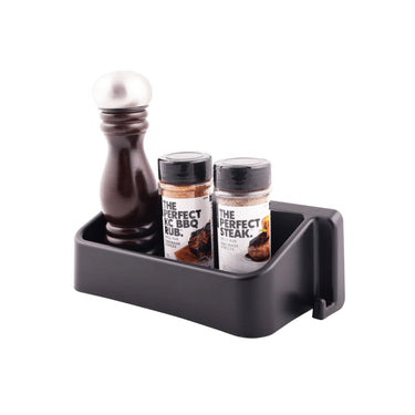 Broil King Condiment Bin and Species Shelf