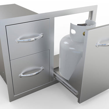 Sunstone Double Drawer Tank or Trash Tray Combo