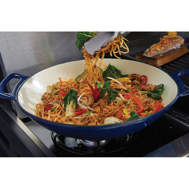 Broil King porcelain coated cast iron wok