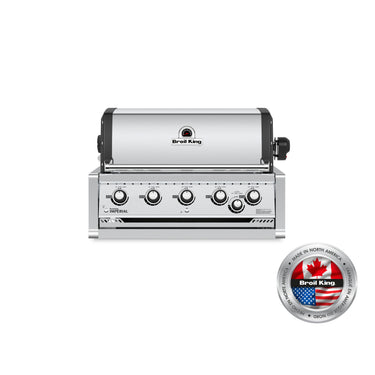 Broil King Imperial S570 Built-In 5-burner gas BBQ for outdoor kitchens — front view
