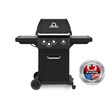 Broil King Royal 340 Shadow 3-burner gas BBQ — front view