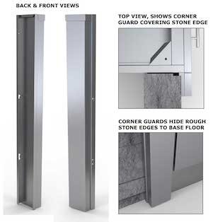Sunstone 3'' End Corner Guard Panel Right Side Of Base Cabinets