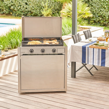 Forge Adour Modern 75 Closed Stainless Steel Cart