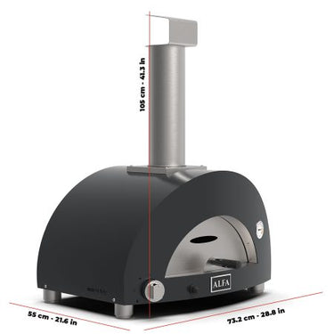 Alfa Moderno 1 Pizza Oven - Grey - Liquefied Petroleum Gas