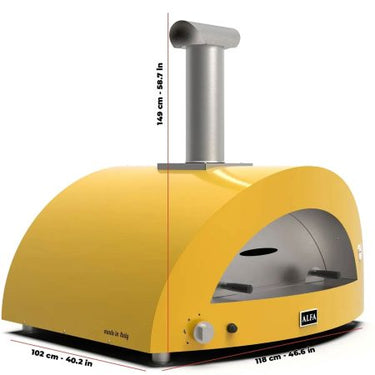 Alfa Moderno 5 Pizza LPG Pizza Oven - Yellow