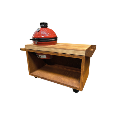 Kamado Table Corten 135 PRO Teak Wood KJ