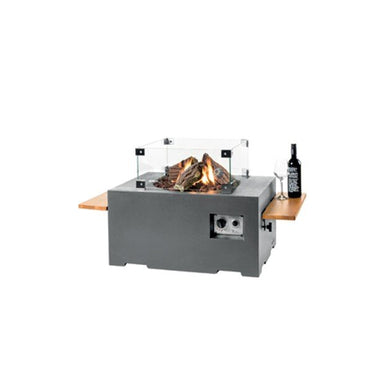 Fireplace Table Rectangle Lounge & Dining 107x80x67